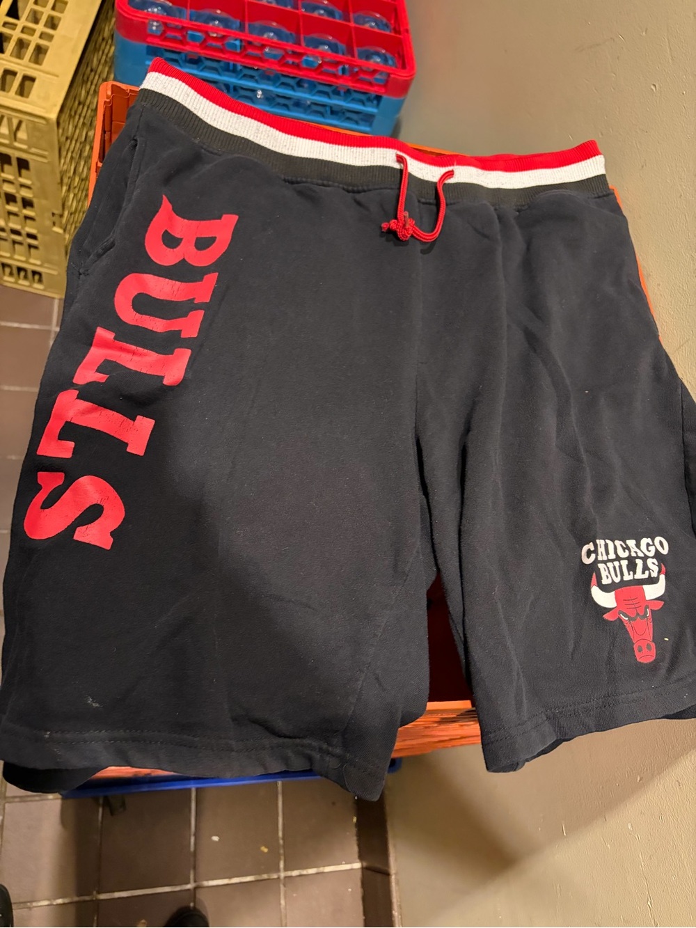 NBA U streetwear athletic brand Chicago Bulls Cloth sweatshorts adult size XL
